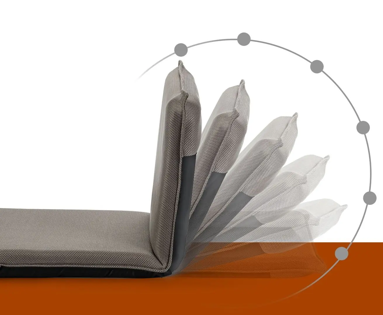 Sezlong moale Costway HW65605GR (Grey) - 4