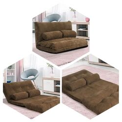 Sezlong moale Costway HW65938CF (Coffee) Thumb