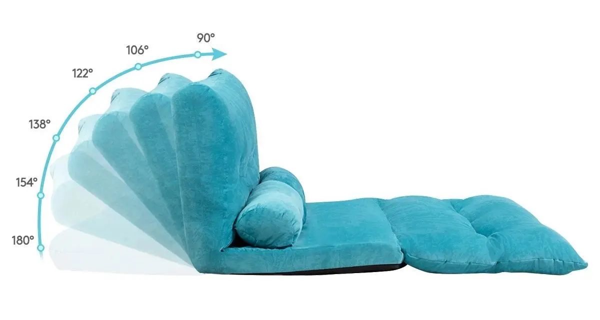 Sezlong moale Costway HW65938NY (Turquoise) - 5