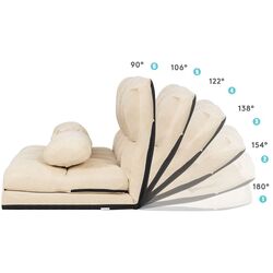 Sezlong moale Costway HW66174BE (Beige) Thumb