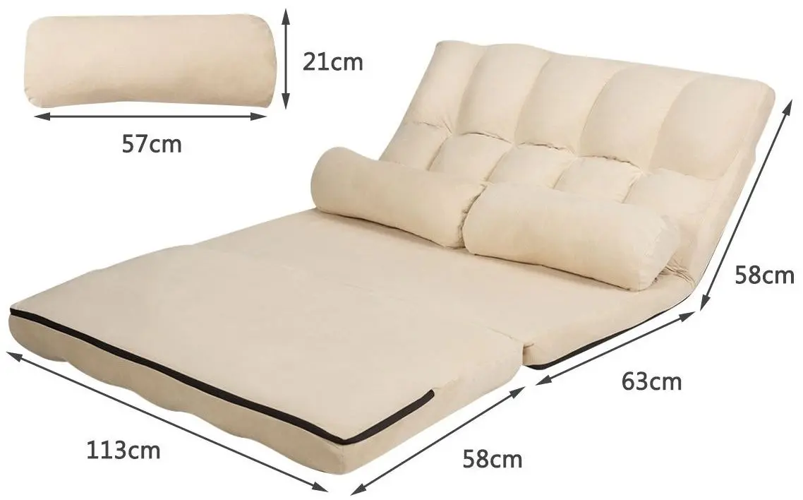 Sezlong moale Costway HW66174BE (Beige) - 2