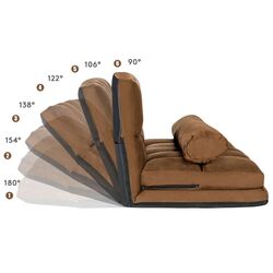 Sezlong moale Costway HW66174CF (Brown) Thumb