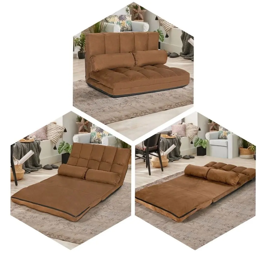 Sezlong moale Costway HW66174CF (Brown) - 7