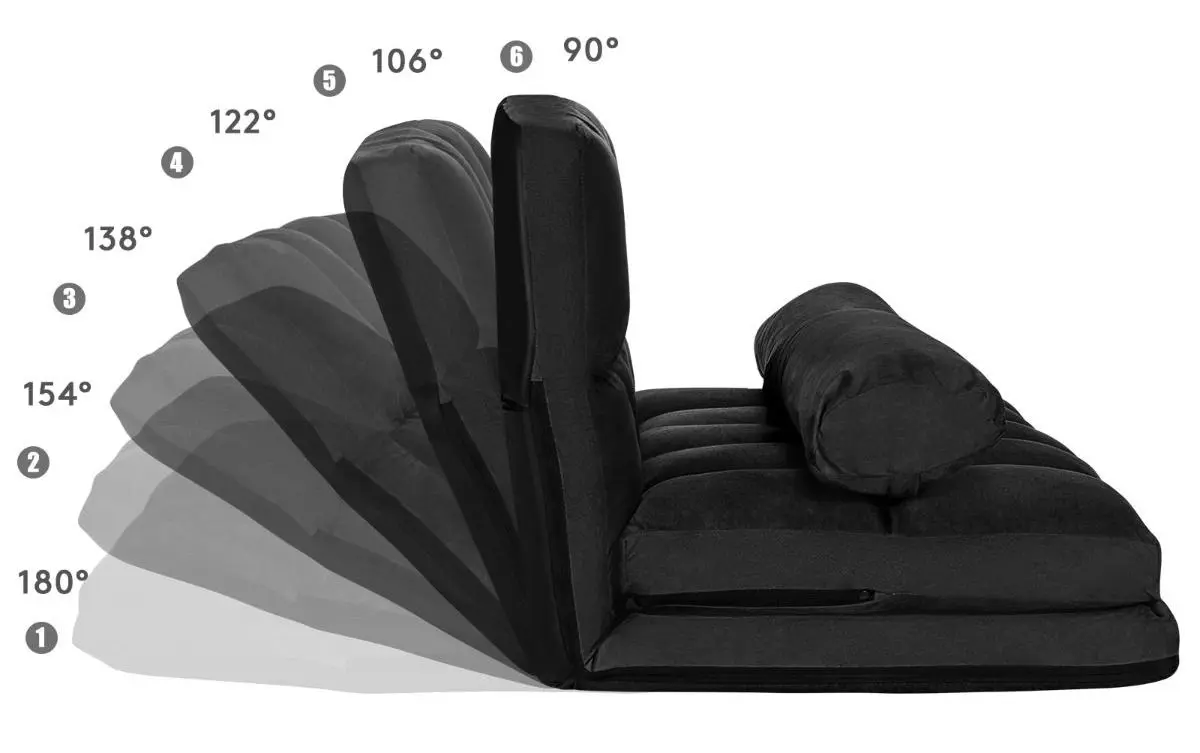 Sezlong moale Costway HW66174HS (Black) - 5