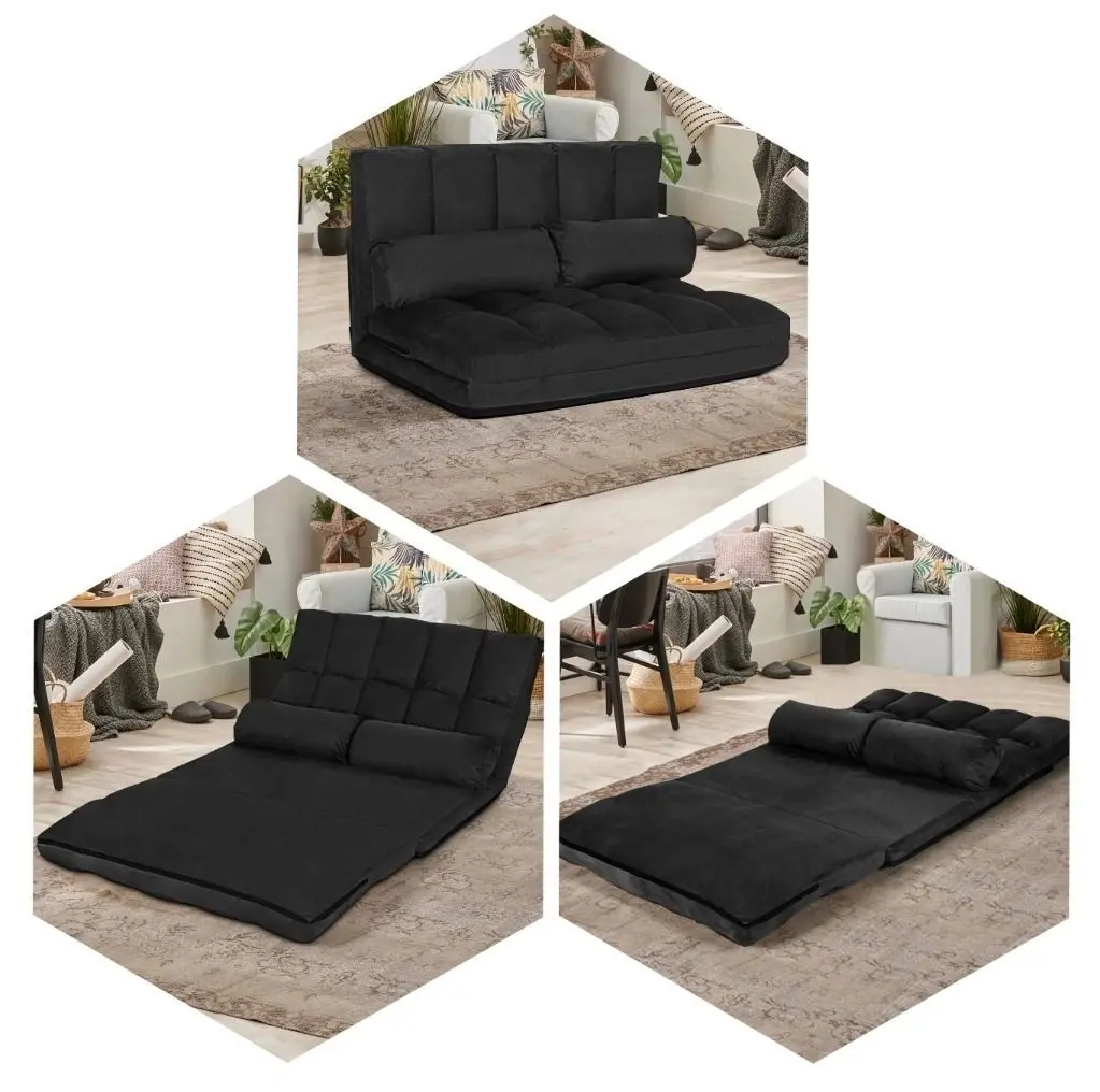 Sezlong moale Costway HW66174HS (Black) - 6