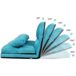 Sezlong moale Costway HW66174NY (Turquoise) Thumb