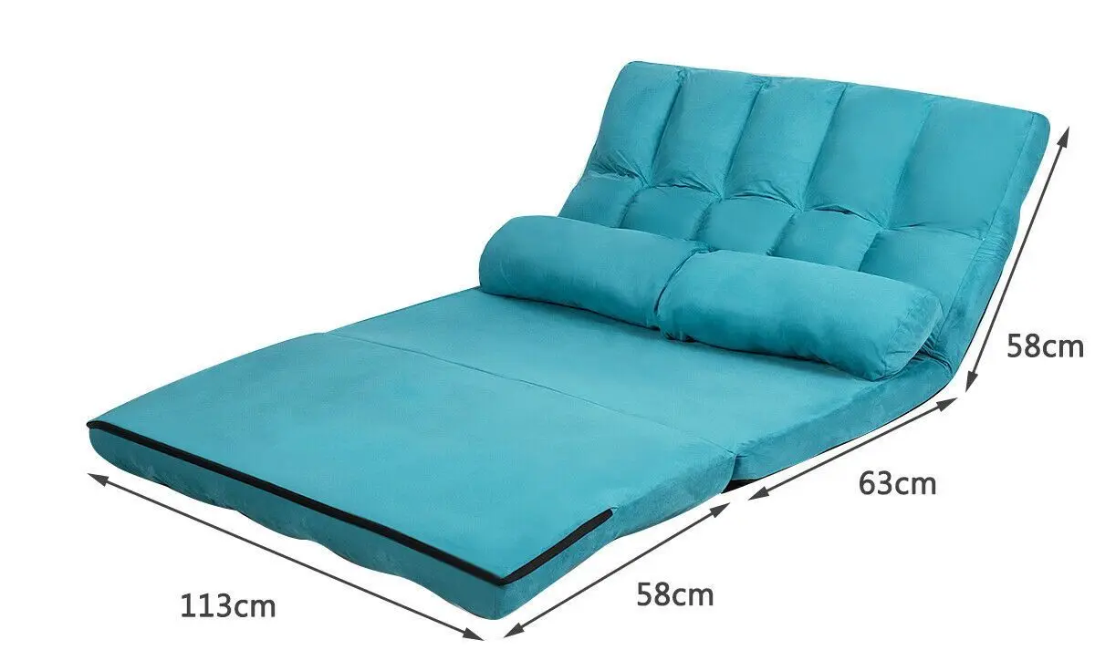 Sezlong moale Costway HW66174NY (Turquoise) - 7