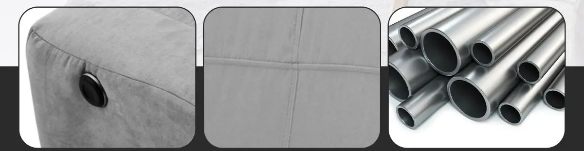 Sezlong moale Costway HW66301GR (Grey) - 4