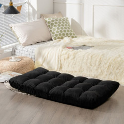 Мягкий шезлонг Costway HW66636DK (Black) Thumb