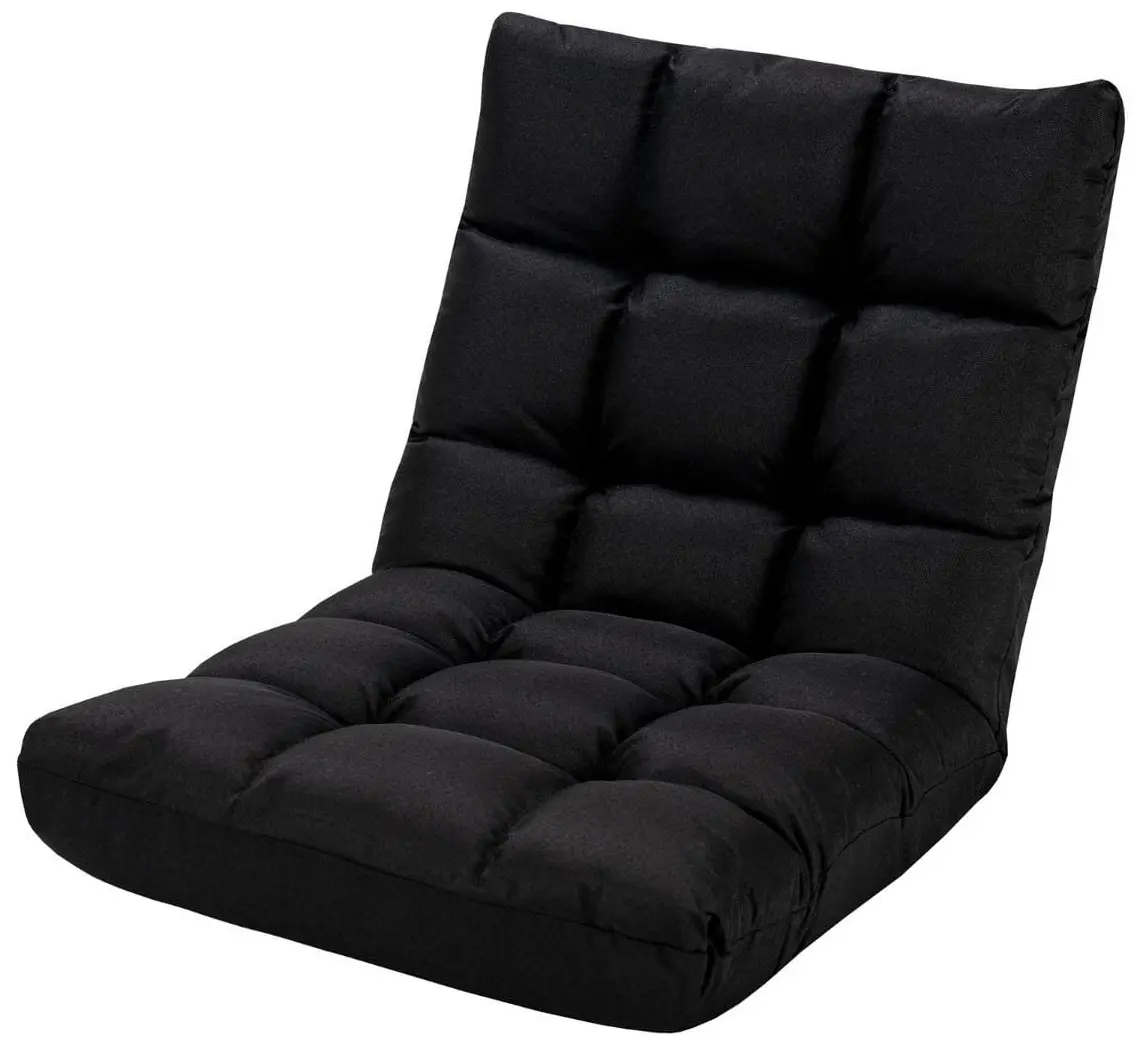 Мягкий шезлонг Costway HW66636DK (Black)