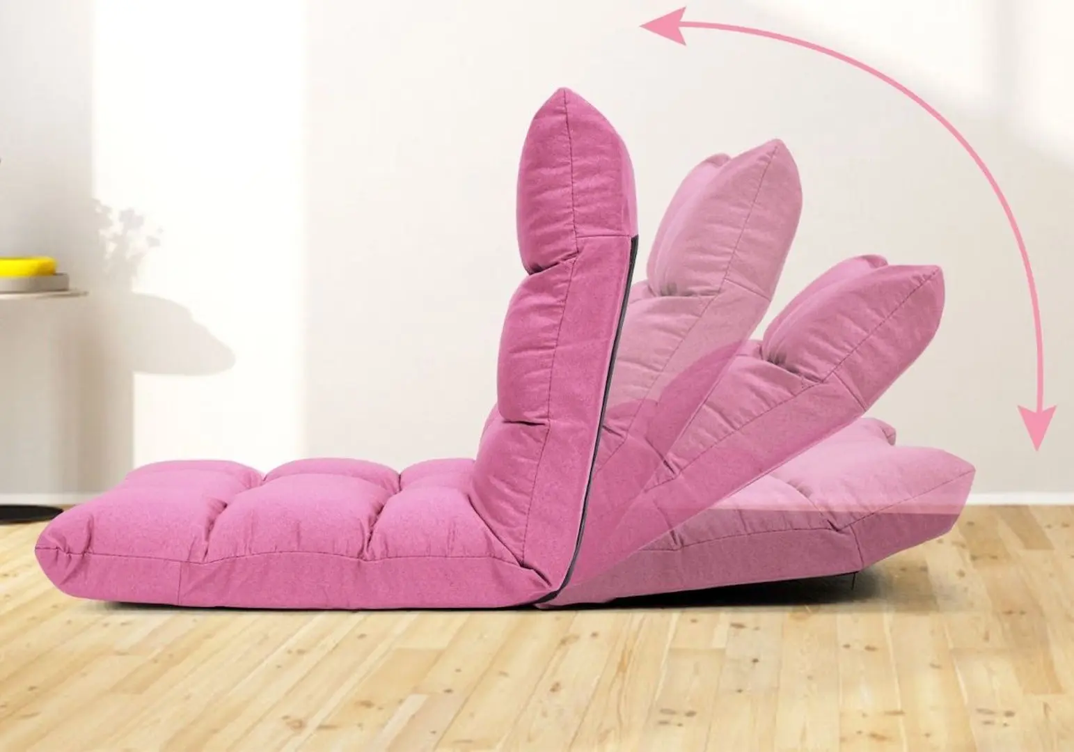 Sezlong moale Costway HW66636FS (Pink) - 7