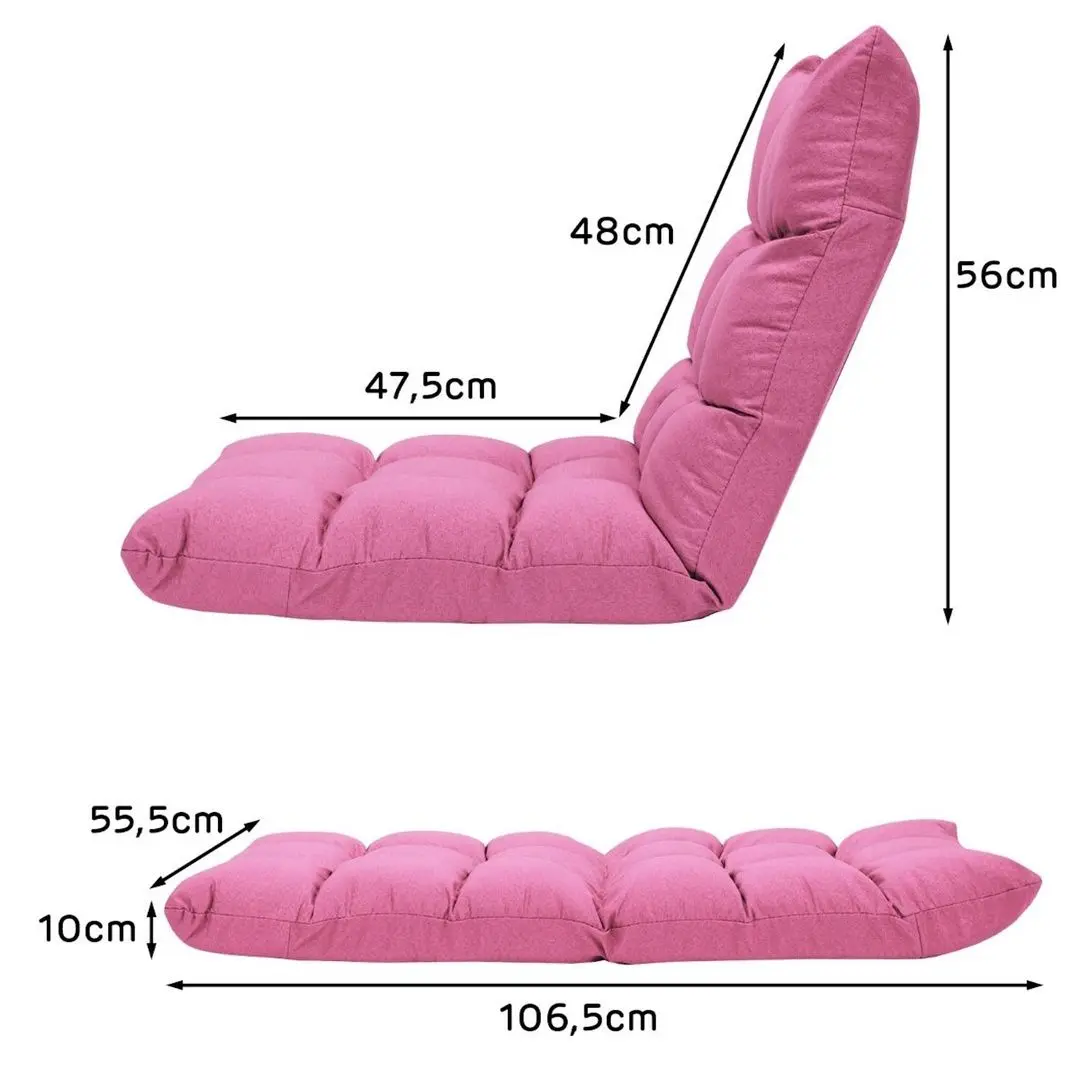 Sezlong moale Costway HW66636FS (Pink) - 8