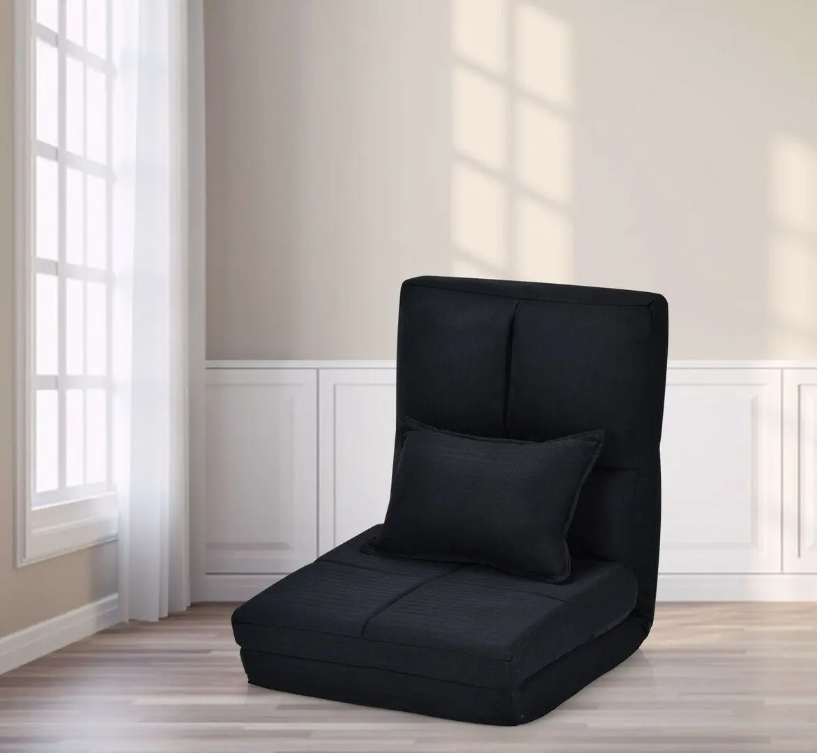 Sezlong moale Costway HW66919BK (Black) - 2