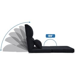 Sezlong moale Costway HW66919BK (Black) Thumb