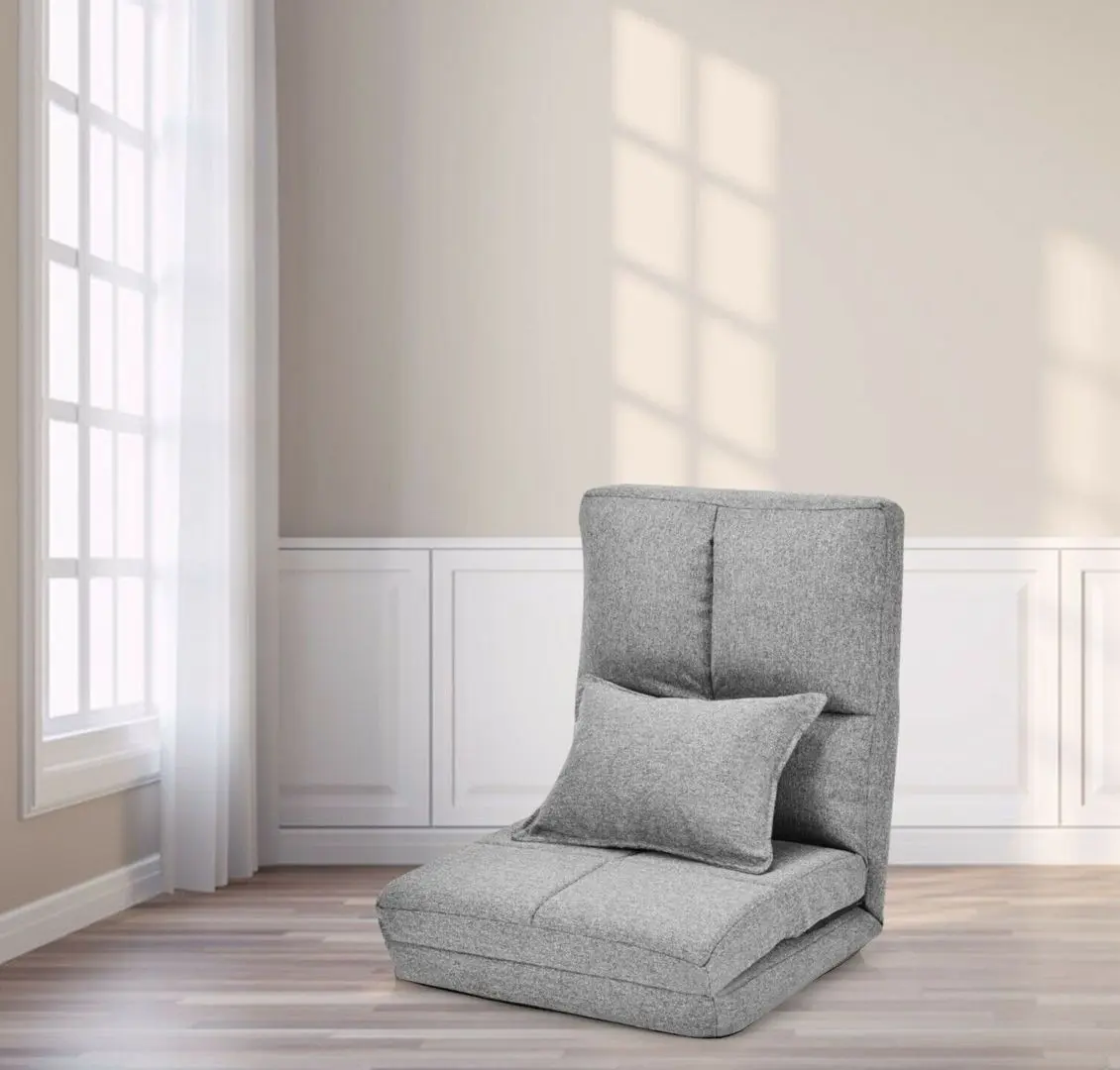 Мягкий шезлонг Costway HW66919GR (Grey) - 2