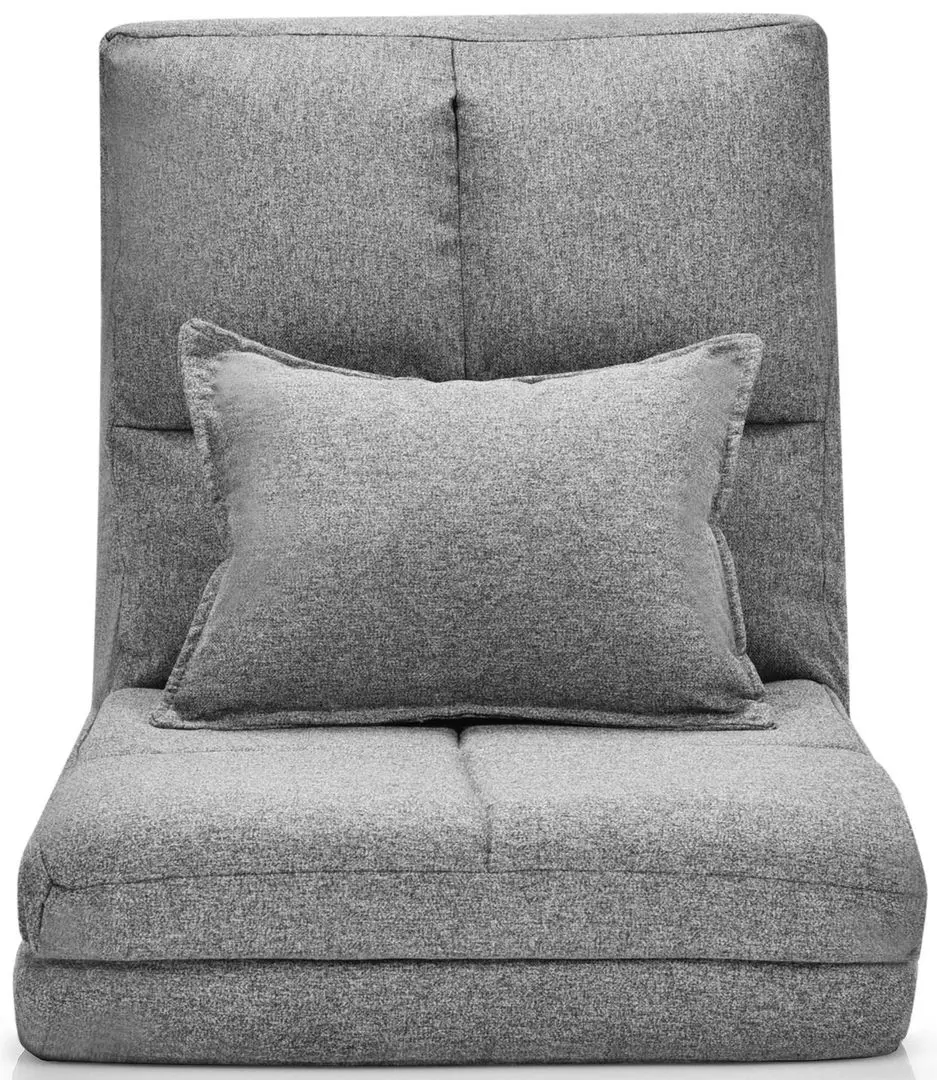 Мягкий шезлонг Costway HW66919GR (Grey) - 4