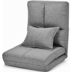 Мягкий шезлонг Costway HW66919GR (Grey) Thumb