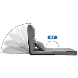Мягкий шезлонг Costway HW66919GR (Grey) Thumb