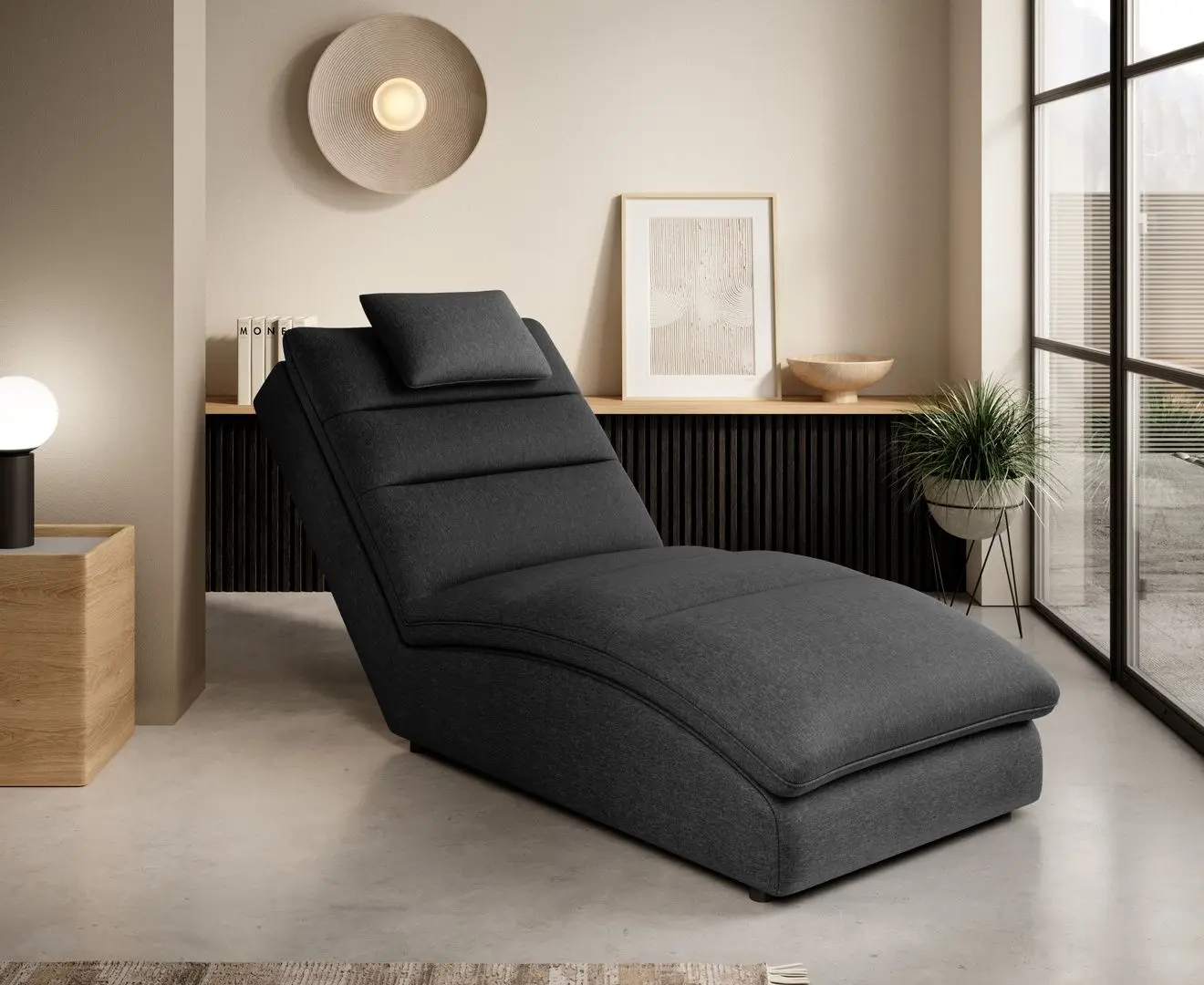 Sezlong moale Eltap Taco Flores 10 (Black)