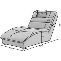 Sezlong moale Eltap Taco Loco 45 (Mustard) Thumb