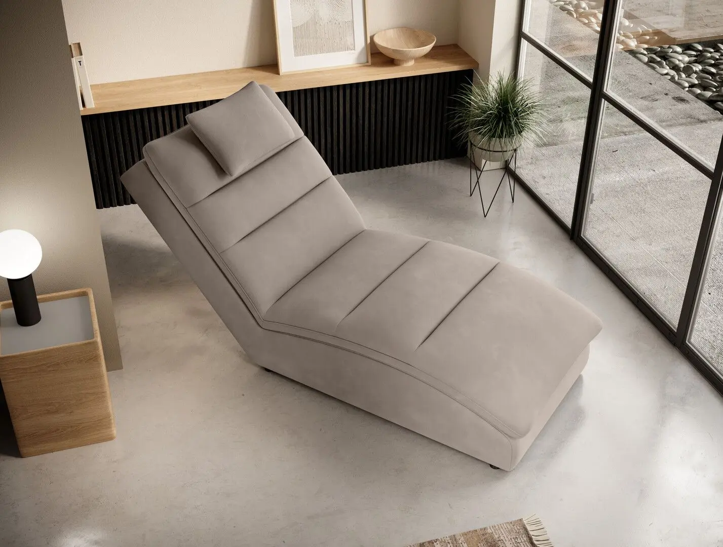 Sezlong moale Eltap Taco Sola 18 (Gray-Beige)