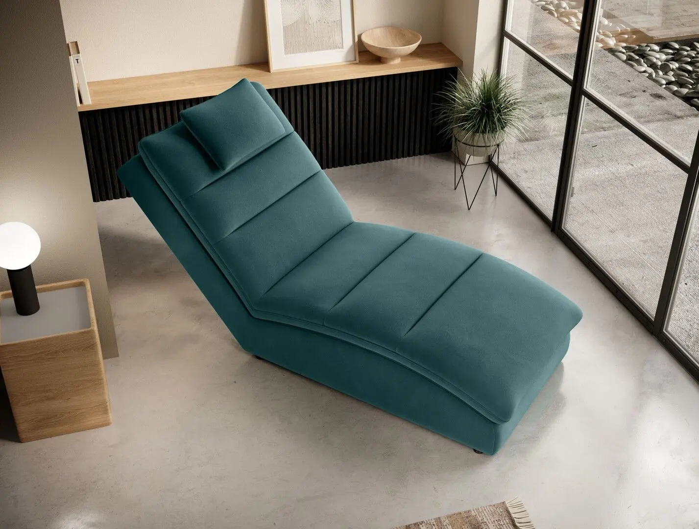 Sezlong moale Eltap Taco Velvetmat 38 (Emerald)