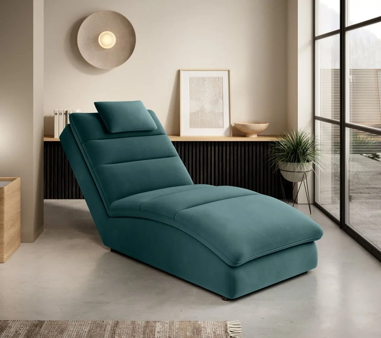 Sezlong moale Eltap Taco Velvetmat 38 (Emerald)