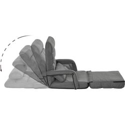 Мягкий шезлонг Homcom 839-110 78x62x70 cm (Grey) Thumb