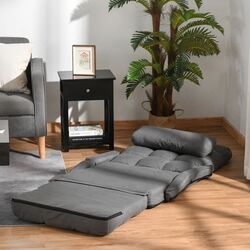 Мягкий шезлонг Homcom 839-110 78x62x70 cm (Grey) Thumb