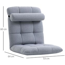 Sezlong moale Homcom 839-565V00GY 53x64x60 cm (Grey) Thumb