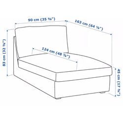 Sezlong moale Ikea Gronlid/Grann/Bomstad (Negru) Thumb