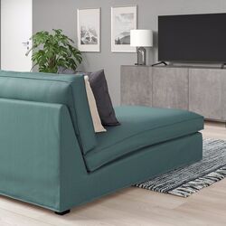 Sezlong moale Ikea Kivik/Kelinge (Gri-Turcoaz) Thumb