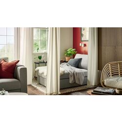 Мягкий шезлонг Ikea Kivik/Tibbleby (Бежево-Серый) Thumb