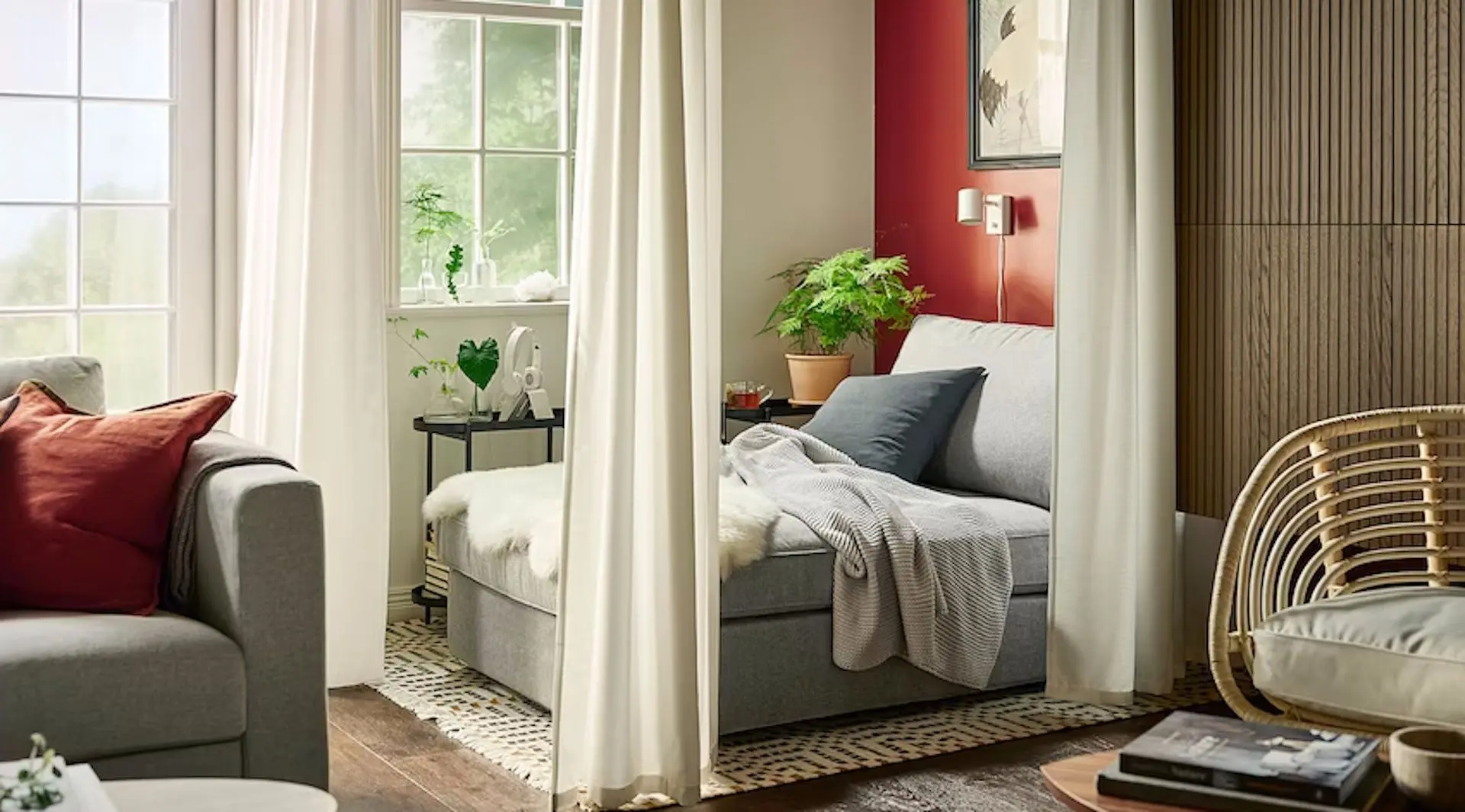 Мягкий шезлонг Ikea Kivik/Tibbleby (Бежево-Серый)