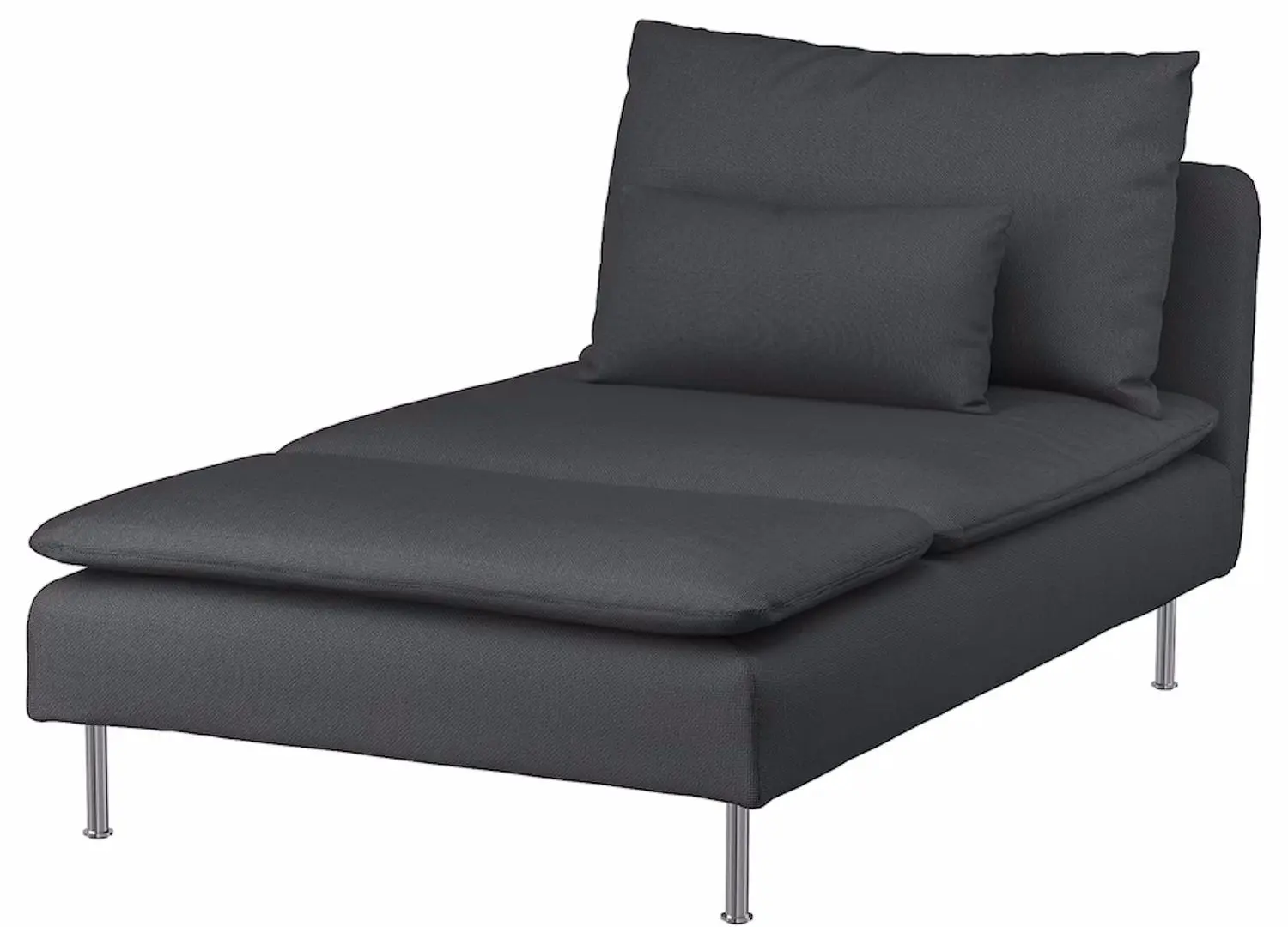 Мягкий шезлонг Ikea Soderhamn/Fridtuna (Темно-Серый)