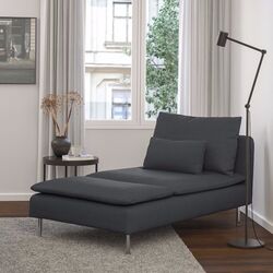 Sezlong moale Ikea Gronlid/Sporda (Gri Inchis)