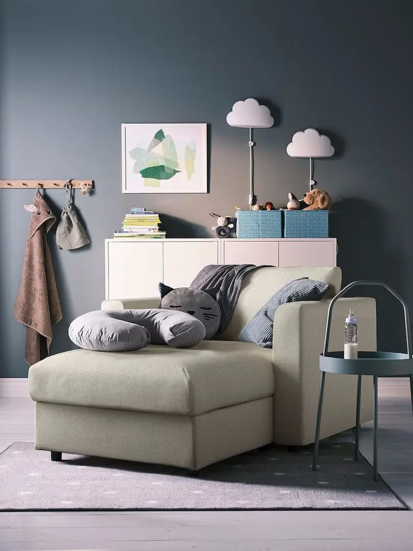 Sezlong moale Ikea Vimle/Gunnared (Bej)