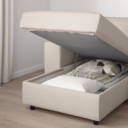 Sezlong moale Ikea Vimle/Gunnared brate late (Bej) Thumb