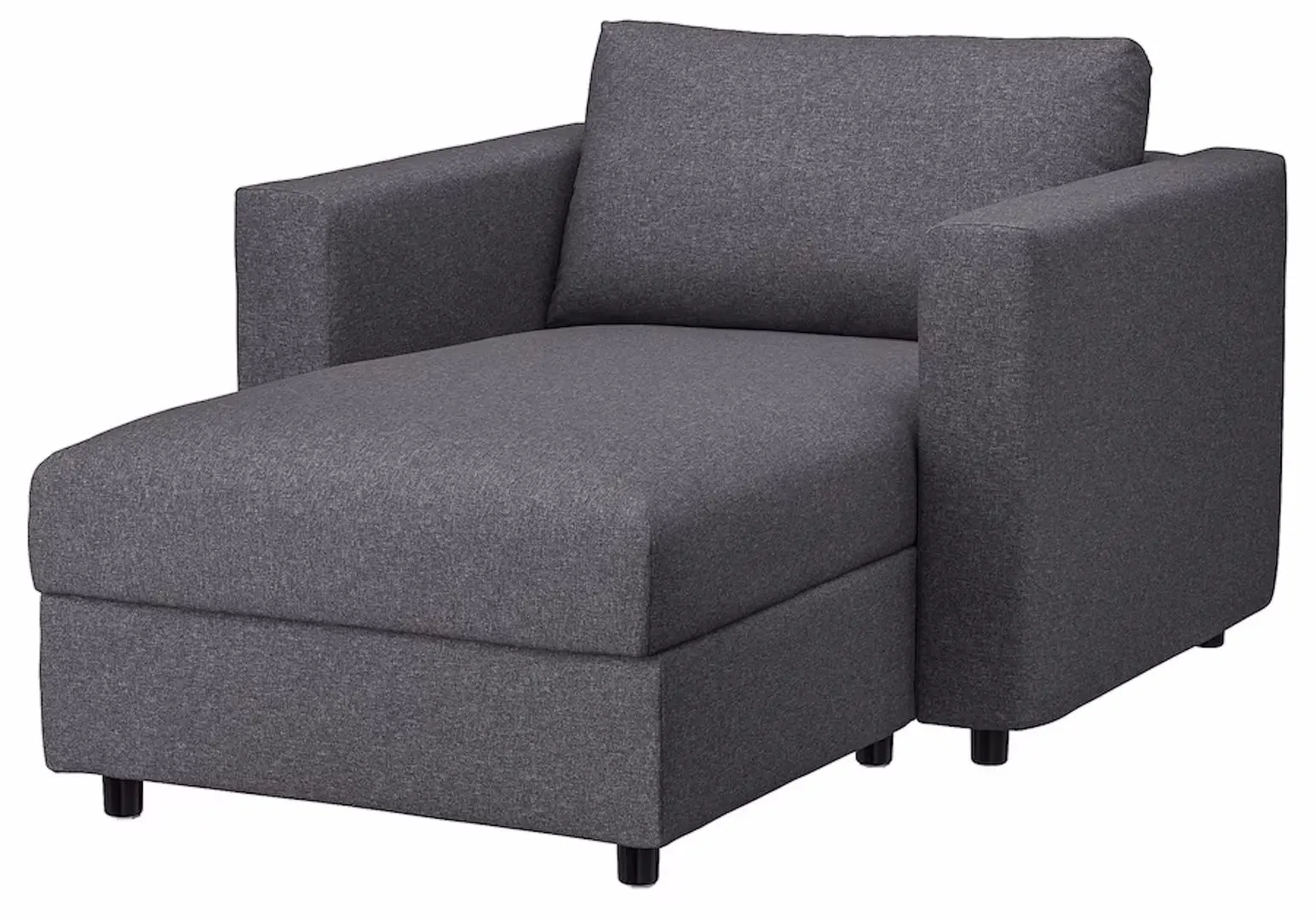 Sezlong moale Ikea Vimle/Gunnared (Gri Mediu)