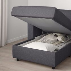 Sezlong moale Ikea Vimle/Gunnared (Gri Mediu) Thumb