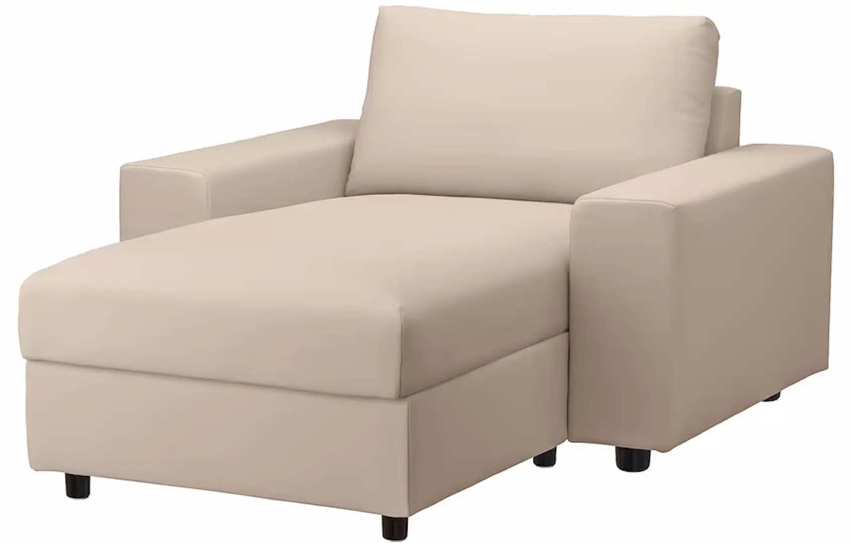 Sezlong moale Ikea Vimle/Hallarp brate late (Bej)