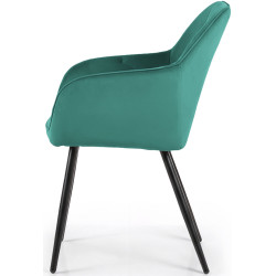 Набор стульев Akord Diamante 2pcs (Bottle Green/Black) Thumb