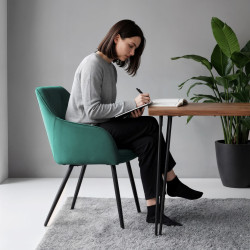 Набор стульев Akord Diamante 2pcs (Bottle Green/Black) Thumb