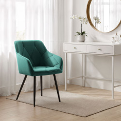 Набор стульев Akord Diamante 2pcs (Bottle Green/Black) Thumb