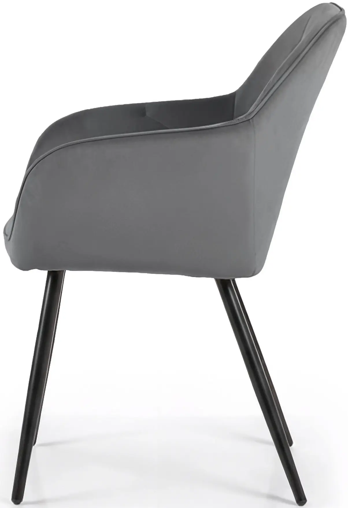 Set scaune Akord Diamante 2pcs (Dark Graphite/Black)