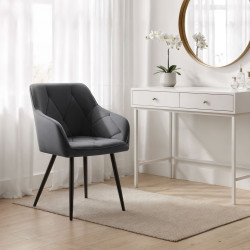 Set scaune Akord Diamante 2pcs (Dark Graphite/Black) Thumb