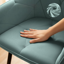 Set scaune Akord Diamante 2pcs (Turquoise/Black) Thumb