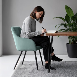 Set scaune Akord Diamante 2pcs (Turquoise/Black) Thumb