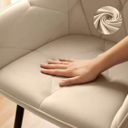 Set scaune Akord Diamante 4pcs (Beige/Black) Thumb