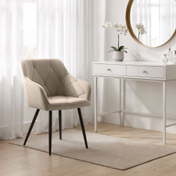 Set scaune Akord Diamante 4pcs (Beige/Black) Thumb